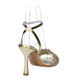 SANDALI FASCIA STRASS PLATINO