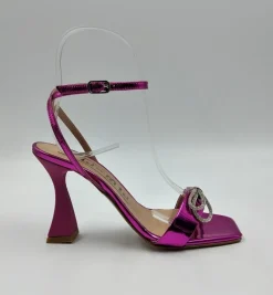 SANDALI FUXIA DETTAGLIO FIOCCO STRASS