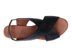 SANDALI IN PELLE TACCO BASSO