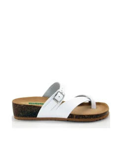 SANDALI INFRADITO PELLE BIANCA