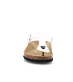 SANDALI INFRADITO VERNICE BIANCA