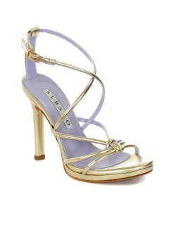 SANDALI INTRECCI PLATINO