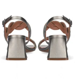 SANDALI LARA TRECCIA ARGENTO