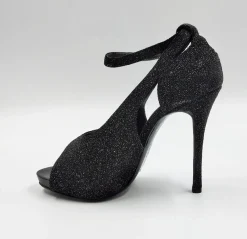 SANDALI MALDIVE GLITTERATO NERO