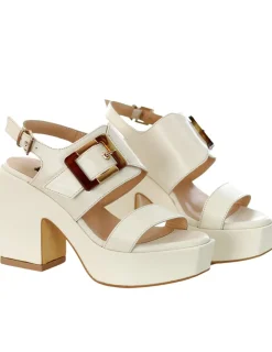 SANDALI MAXI FIBBIA GHIACCIO