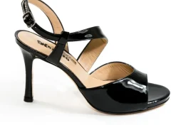 SANDALI MORENA VERNICE NERA