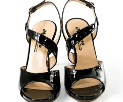 SANDALI MORENA VERNICE NERA