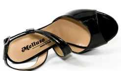 SANDALI MORENA VERNICE NERA