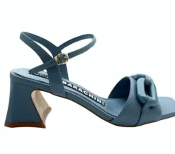 SANDALI PELLE APPLICAZIONE CATENA