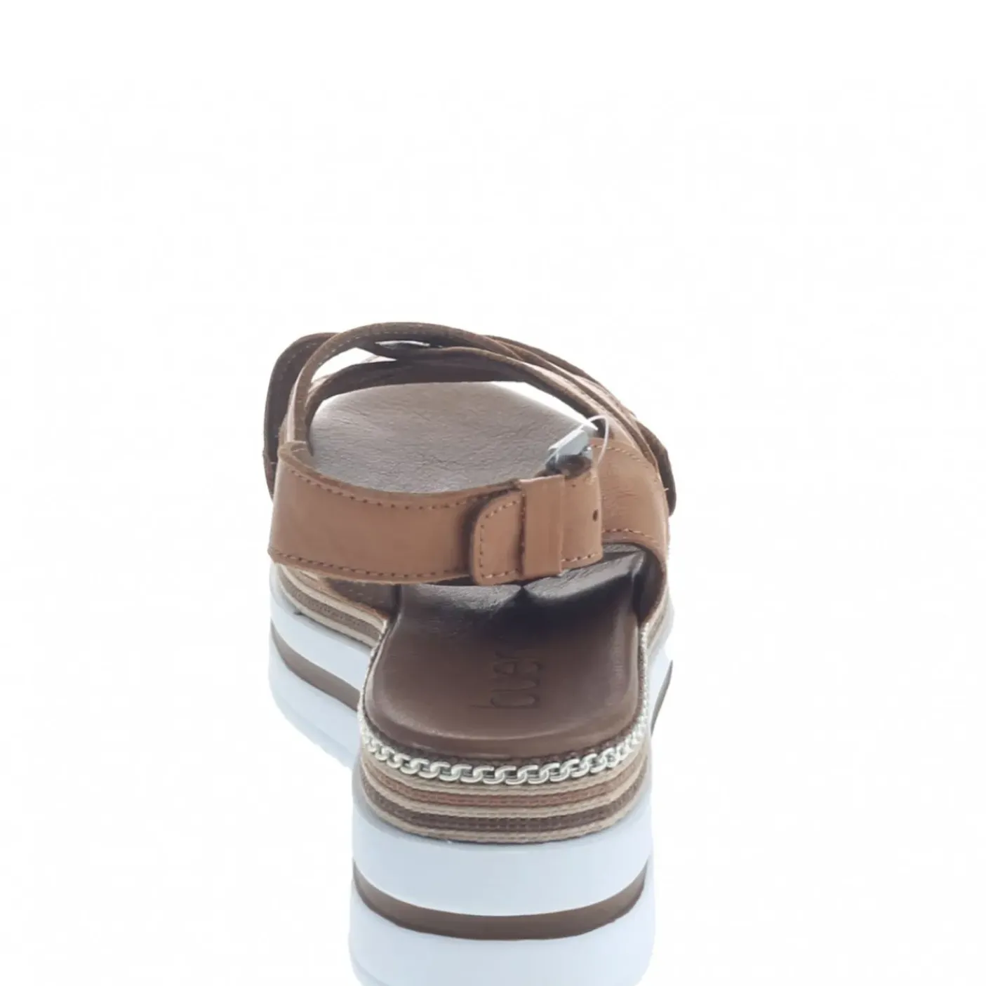 SANDALI PELLE CON DETTAGLI CATENA