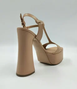 SANDALI PELLE MAX PLATFORM