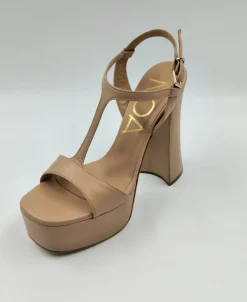 SANDALI PELLE MAX PLATFORM