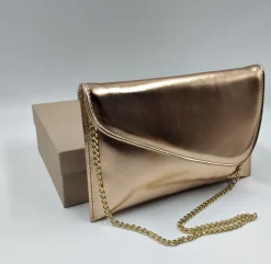 SANDALI PELLE METALLIZATA RAME