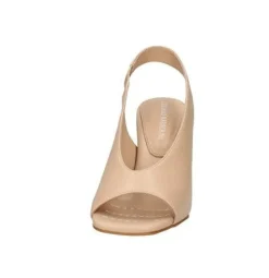 SANDALI PELLE SPUNTATI TACCO SQUADRATO NUDE