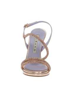 SANDALI RAME DETTAGLI FASCE STRASS