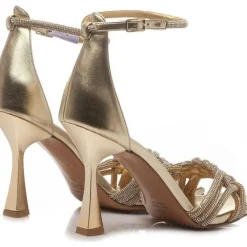 SANDALI RAME MULTI TRECCIA STRASS