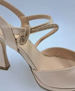 SANDALI RASO CON NODO STRASS SLINGBACK CIPRIA