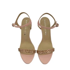 SANDALI RASO E PIETRE ROSA