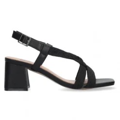 SANDALI SETSUKO INTRECCIO NERO