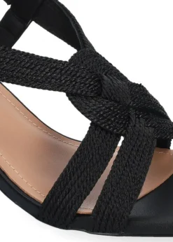 SANDALI SETSUKO INTRECCIO NERO