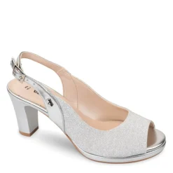 SANDALI TESSUTO SILVER