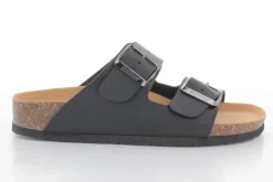 SANDALI THESIS NERO DOPPIA FASCIA