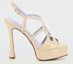 SANDALI VERNICE NUDE PLATEAU