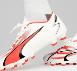 SCARPE CALCIO ULTRA PLAY BIANCO ARANCIO