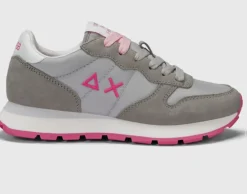 SNEAKERS ALLY SOLID NYLON SUN68 GRIGIO CHIARO