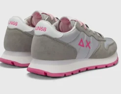 SNEAKERS ALLY SOLID NYLON SUN68 GRIGIO CHIARO