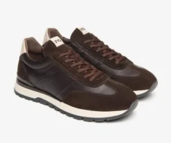 SNEAKERS AROLD PELLE MARRONE