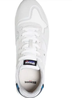 SNEAKERS BIANCA DETTAGLI BLU