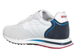 SNEAKERS BIANCA DETTAGLI BLU