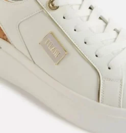 SNEAKERS BIANCA LOGO PLACCHETTA
