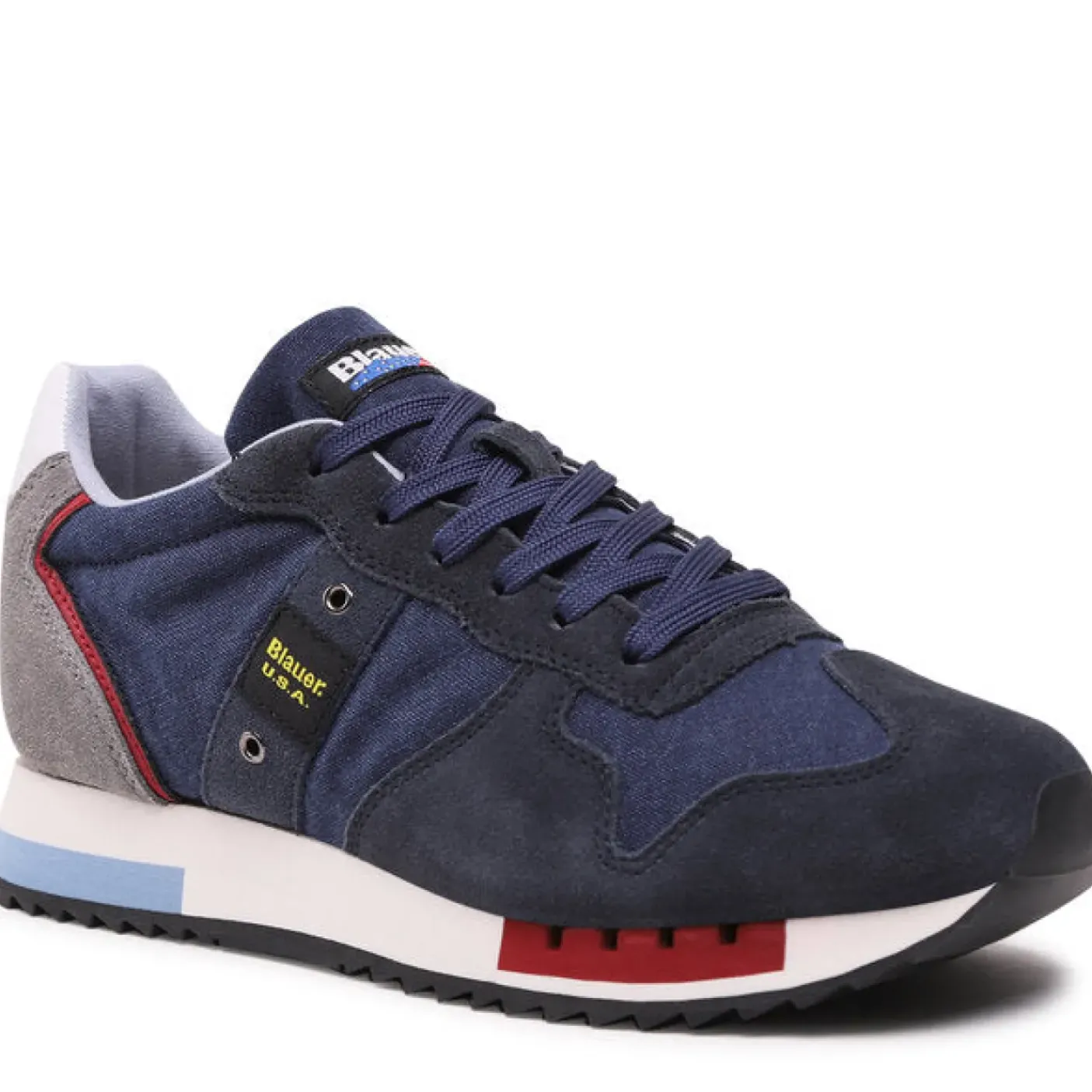 SNEAKERS BLU DETTAGLI ROSSI