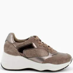 SNEAKERS CAMOSCIO E PELLE