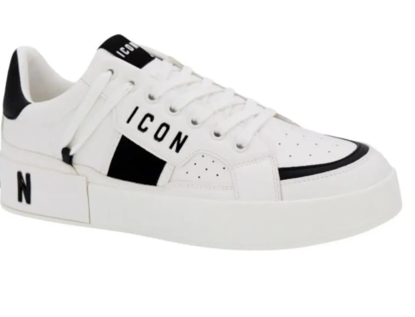 SNEAKERS CON DETTAGLI CONTRASTO BIANCO