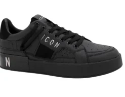 SNEAKERS CON DETTAGLI CONTRASTO NERO