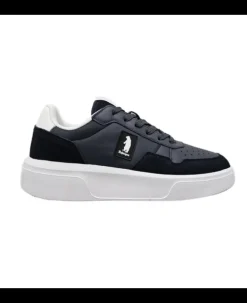 SNEAKERS CON INSERTI SUEDE BLU