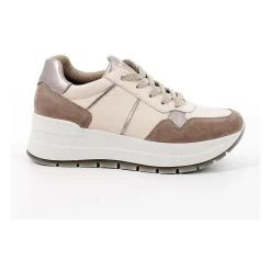 SNEAKERS IGI&CO CAMOSCIO E PELLE BEIGE
