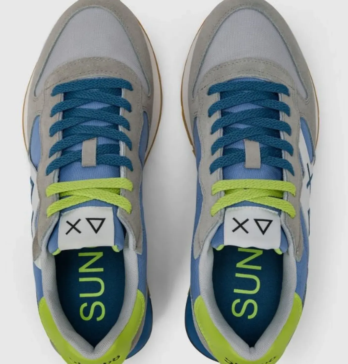 SNEAKERS JAKI 2.0 BICOLOR SUN68 GRIGIO CHIARO