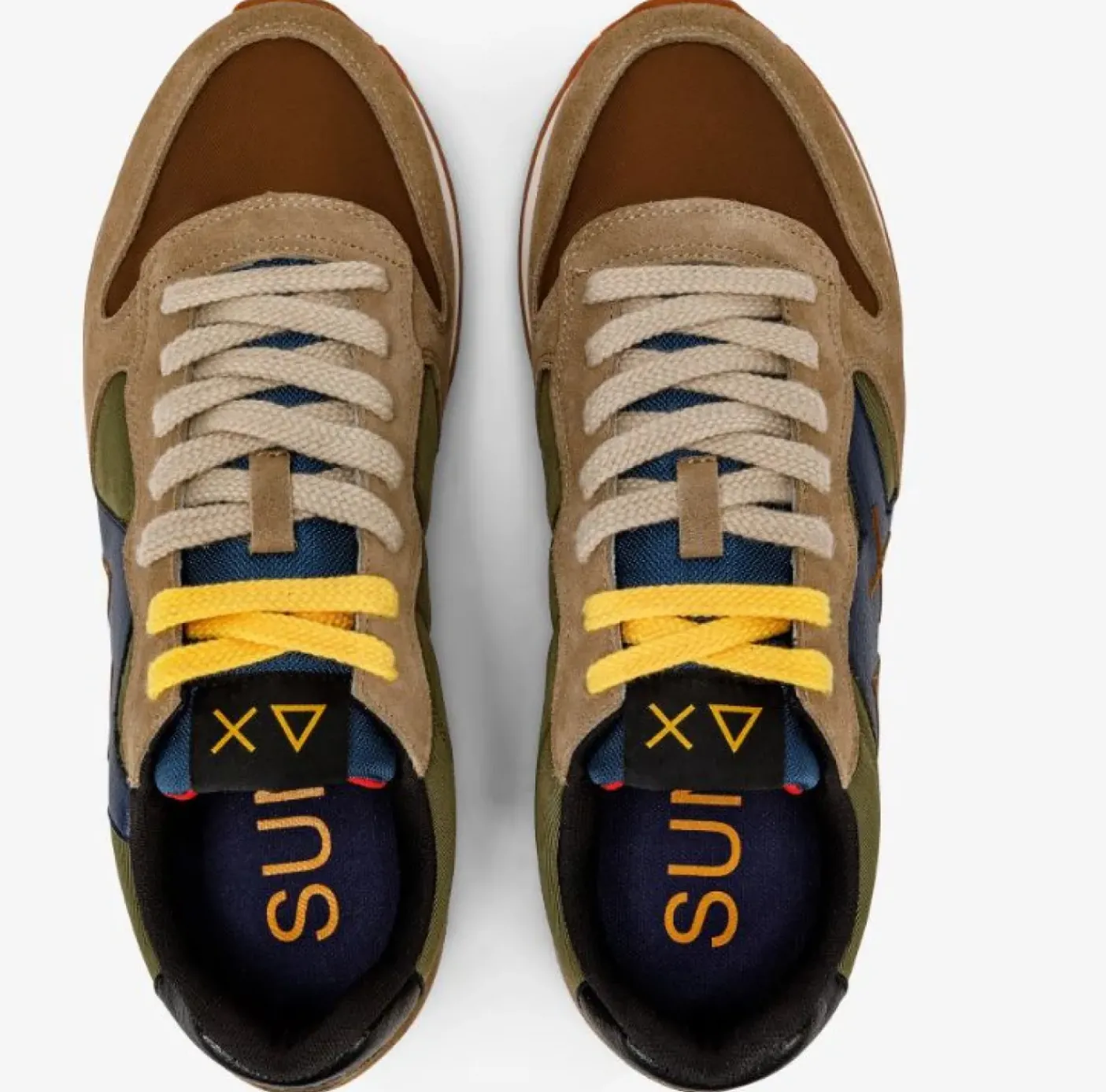 SNEAKERS JAKI BICOLOR MILITARE/BEIGE