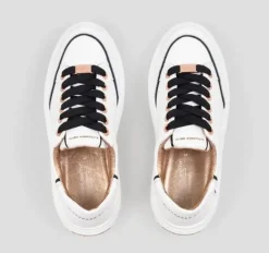 SNEAKERS LANCASTER WOMAN WHITE BLACK