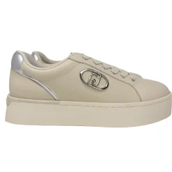 SNEAKERS LIU JO DONNA PRETTY IVORY DETTAGLI SILVER