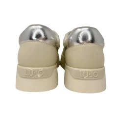 SNEAKERS LIU JO DONNA PRETTY IVORY DETTAGLI SILVER