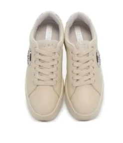 SNEAKERS LIU JO DONNA PRETTY IVORY DETTAGLI SILVER