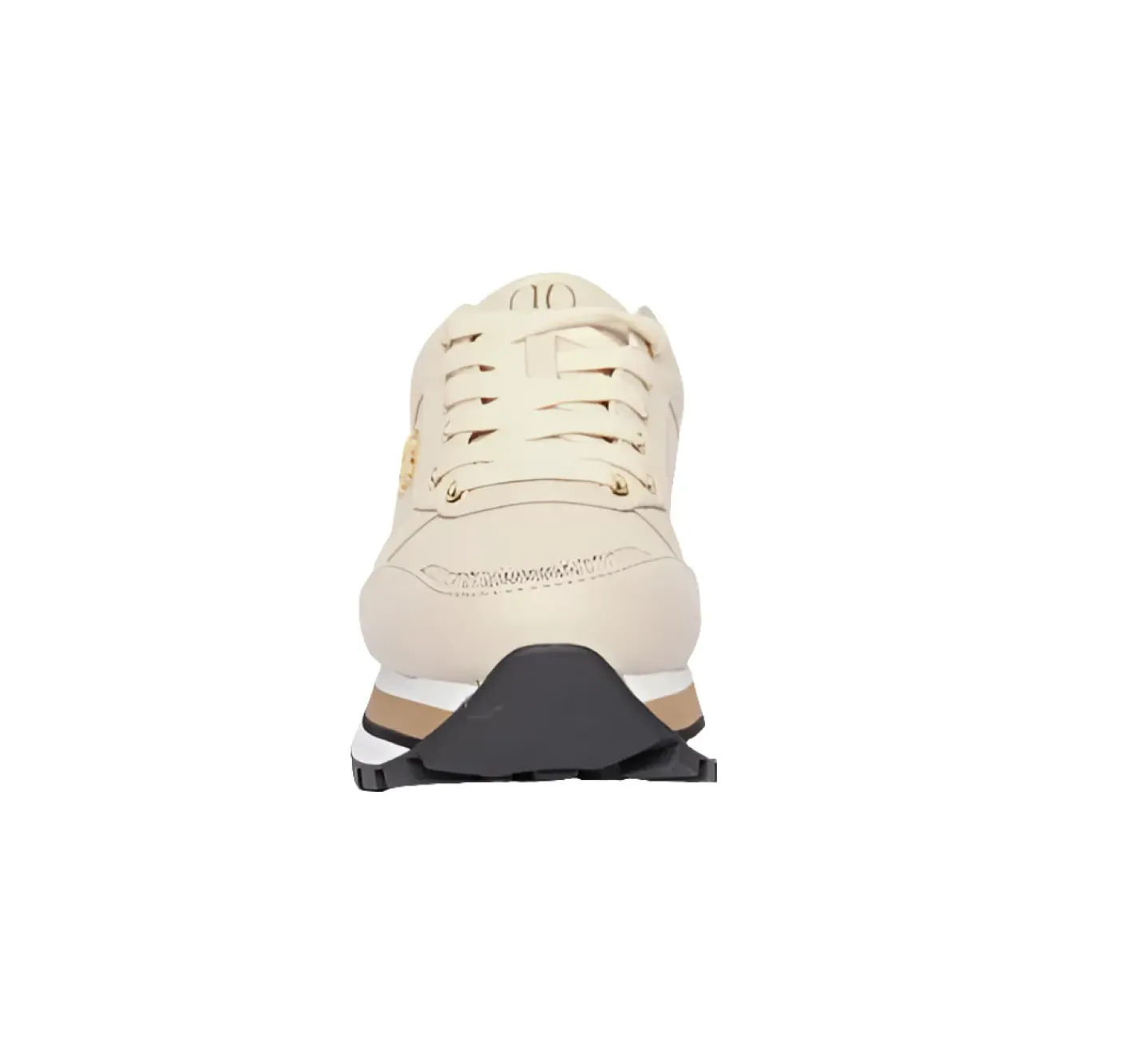 SNEAKERS NUDE DETTAGLI GOLD