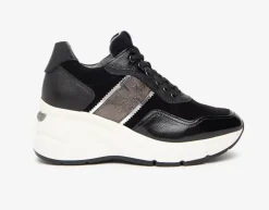 SNEAKERS PELLE CAMOSCIO NAPLAK NERO