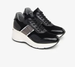 SNEAKERS PELLE CAMOSCIO NAPLAK NERO
