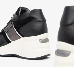 SNEAKERS PELLE CAMOSCIO NAPLAK NERO